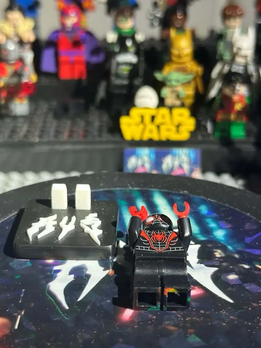 LEGO Spider-Man Miles Morales Minifigure with Display Stand